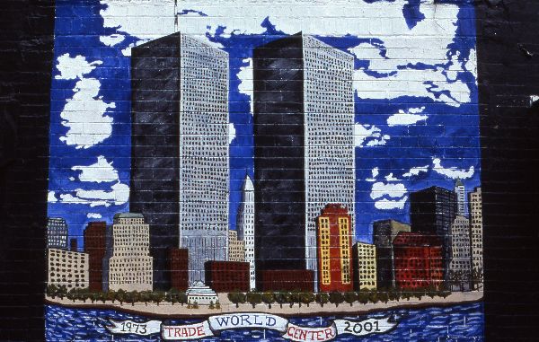 9 /11 Mural Tribute -  Lower East Side New York  2002