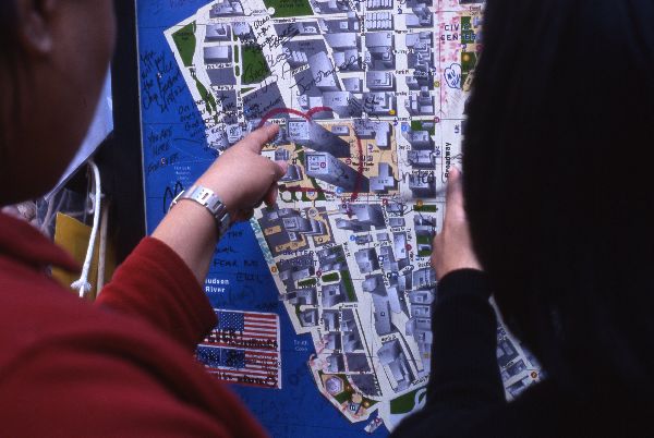 Ground Zero - Street Map - New York City 2002