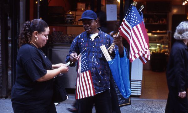 Ground Zero  Street Trader - New York City 2001