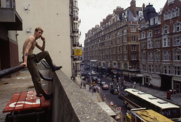 Household Cavalry Stables overlooking Knightsbridge - London 1982