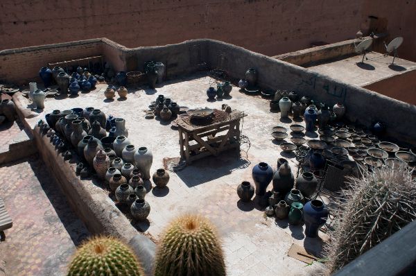 Rooftop Pottery -  Marrakech 2014