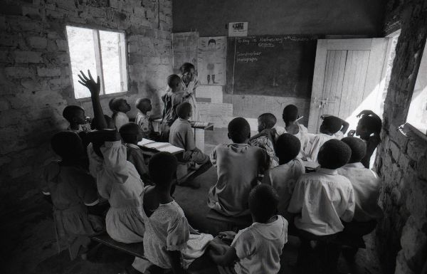 Primary school class - Uganda 1996